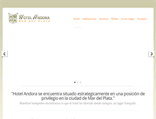 Tablet Screenshot of hotelandora.com